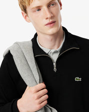 Zip-Up High Neck Sweatshirt