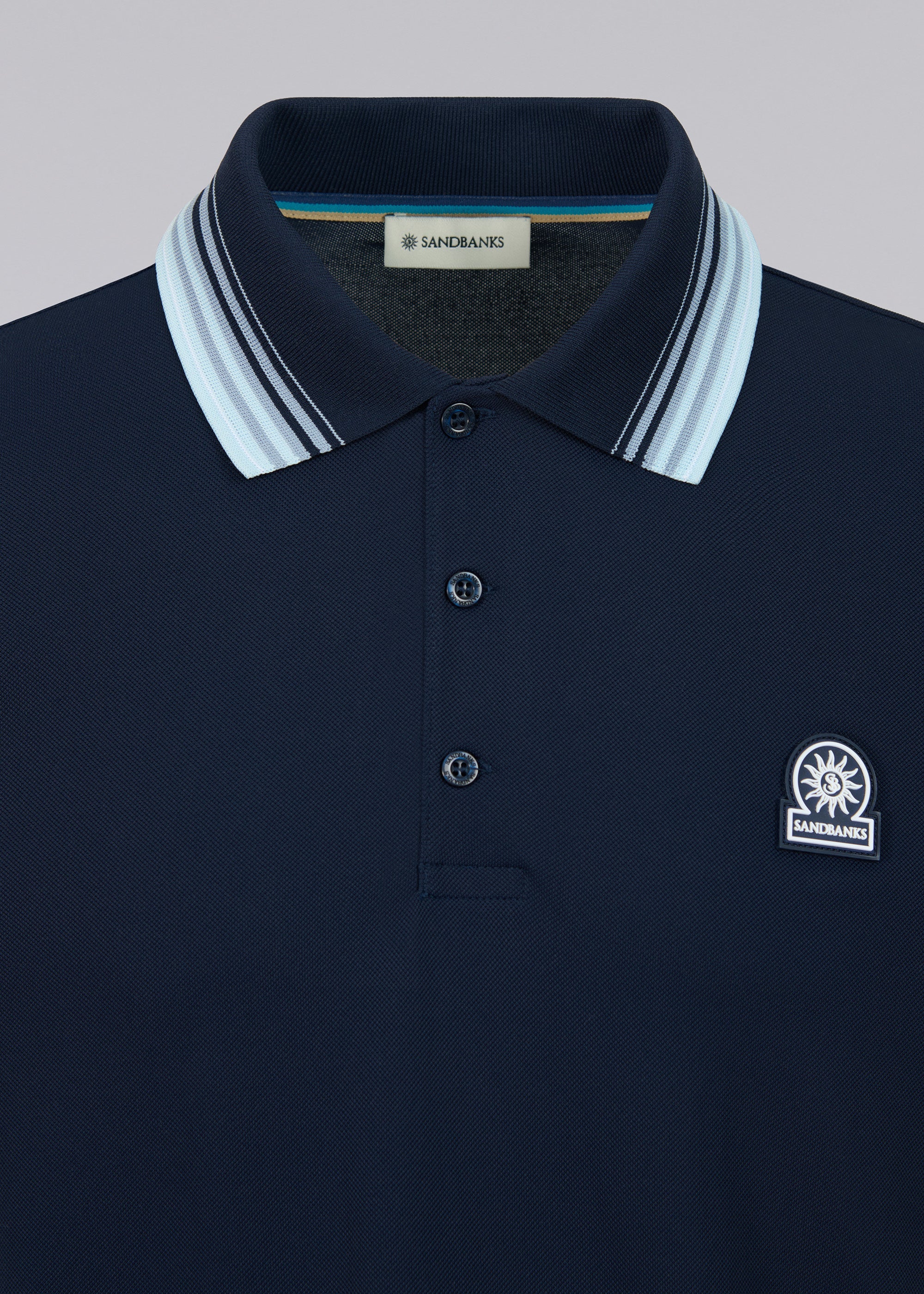 Gradient Rib Polo Shirt