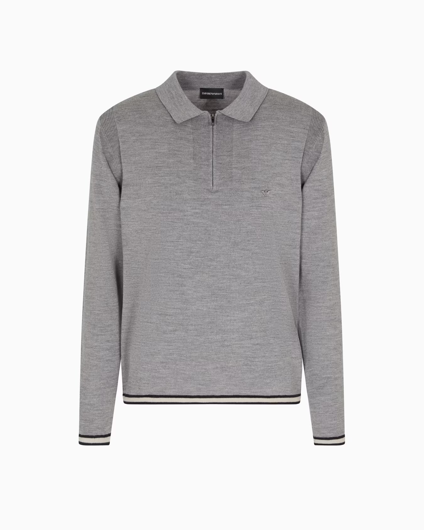 Polo Shirt Collar Wool Jumper