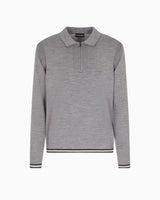 Polo Shirt Collar Wool Jumper