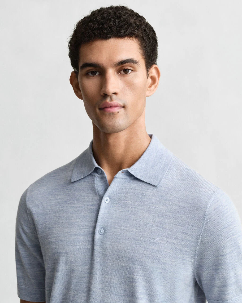 Extra Fine Merino Wool Polo Sweater