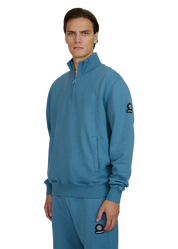 Sandbanks Badge Logo Quarter Zip Sweatshirt
