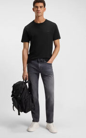 Slub-Cotton T-Shirt With Logo Detail