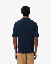 Lacoste Cable Knit Polo Shirt