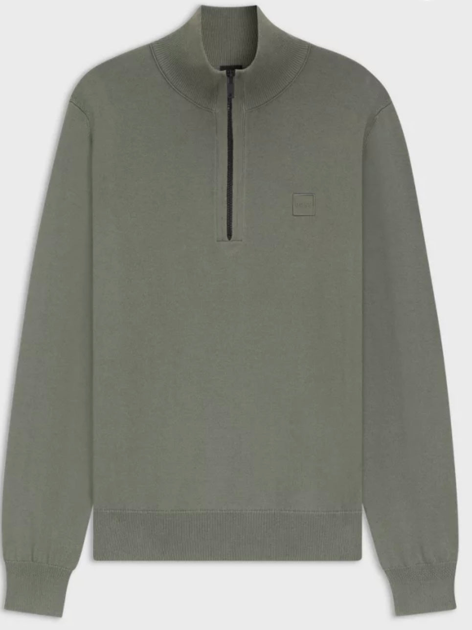 Zip Neck Sweater In Cotton And Cashmere