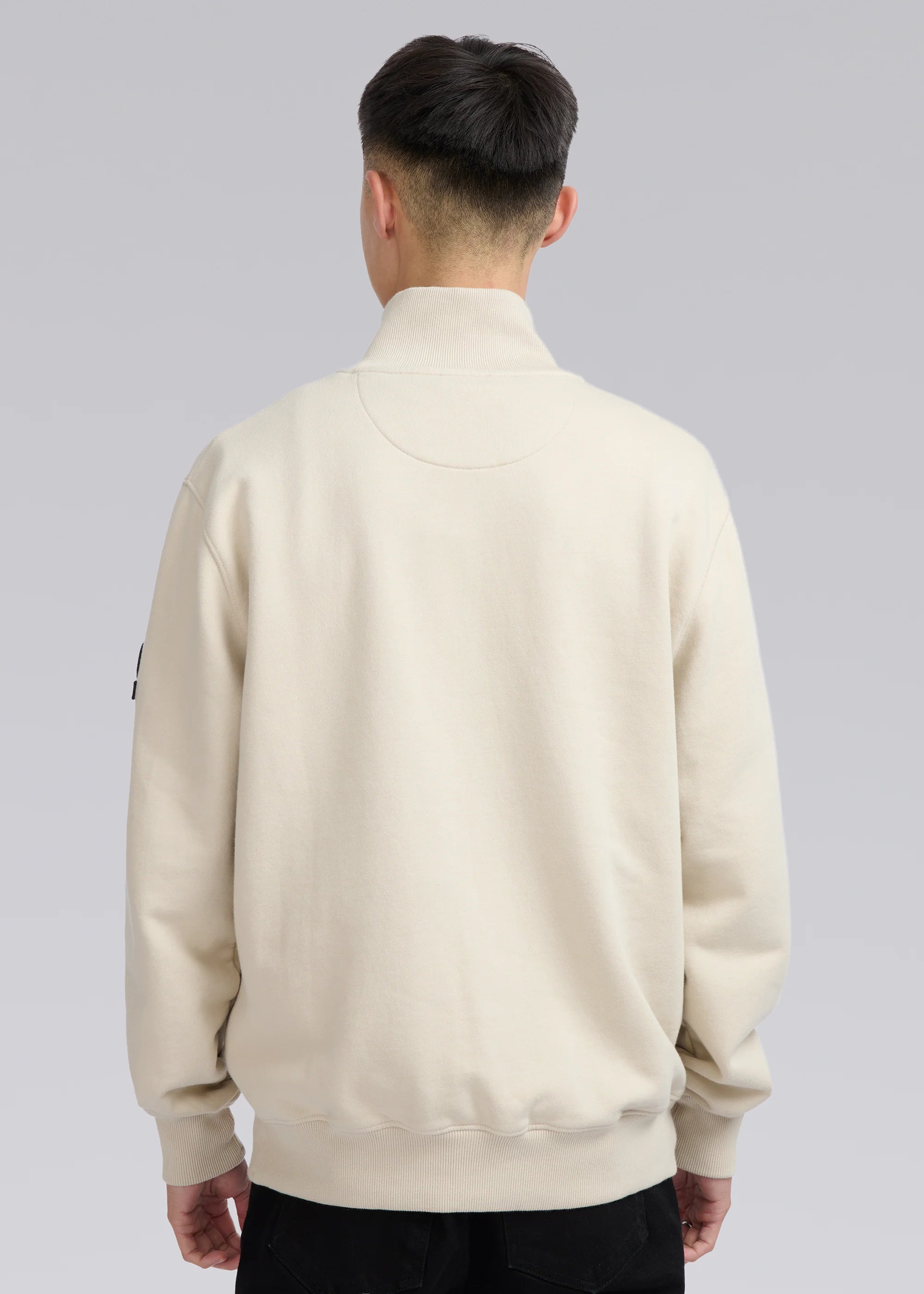 Sandbanks Badge Logo Quarter Zip Sweatshirt