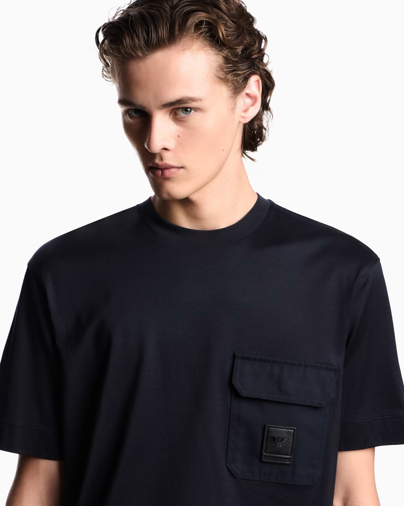Pocket and Logo Patch T-Shirt