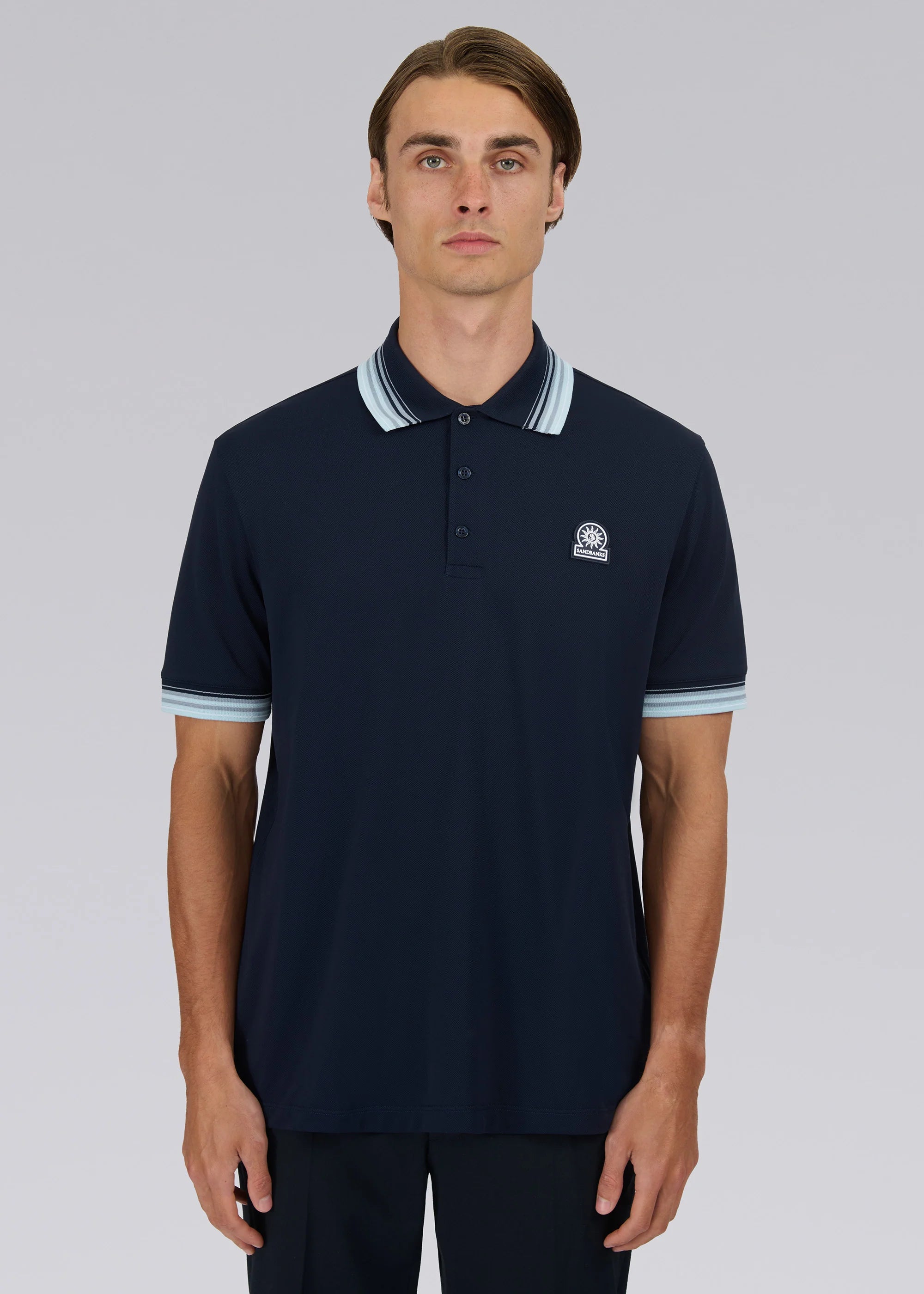 Gradient Rib Polo Shirt