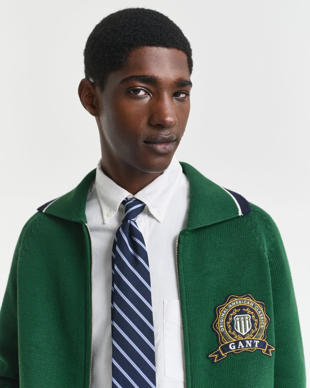 Graphic Zip Cardigan