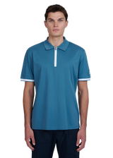 Sandbanks Silicone Zip Polo Shirt