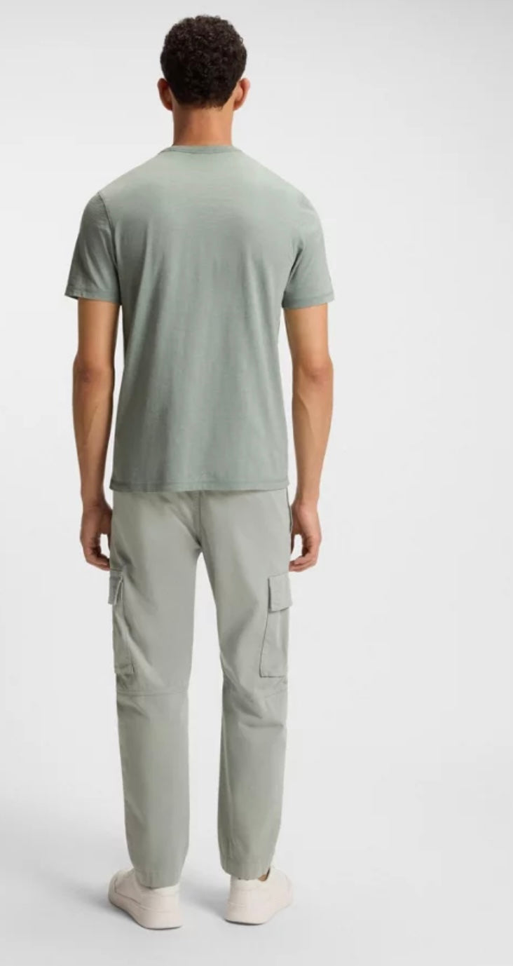 Slub-Cotton T-Shirt With Logo Detail