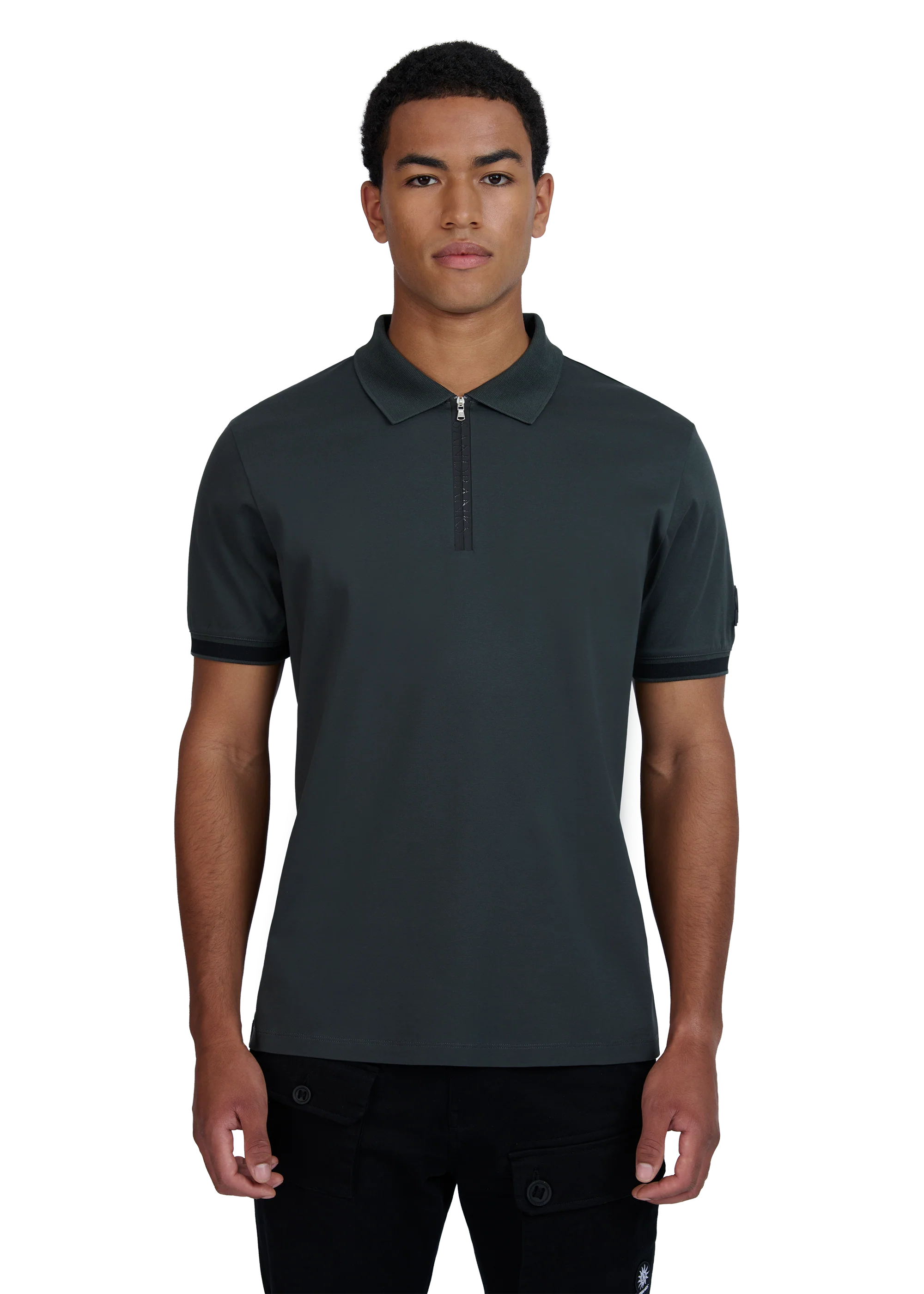 Sandbanks Silicone Zip Polo Shirt