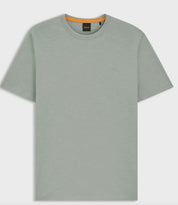 Slub-Cotton T-Shirt With Logo Detail