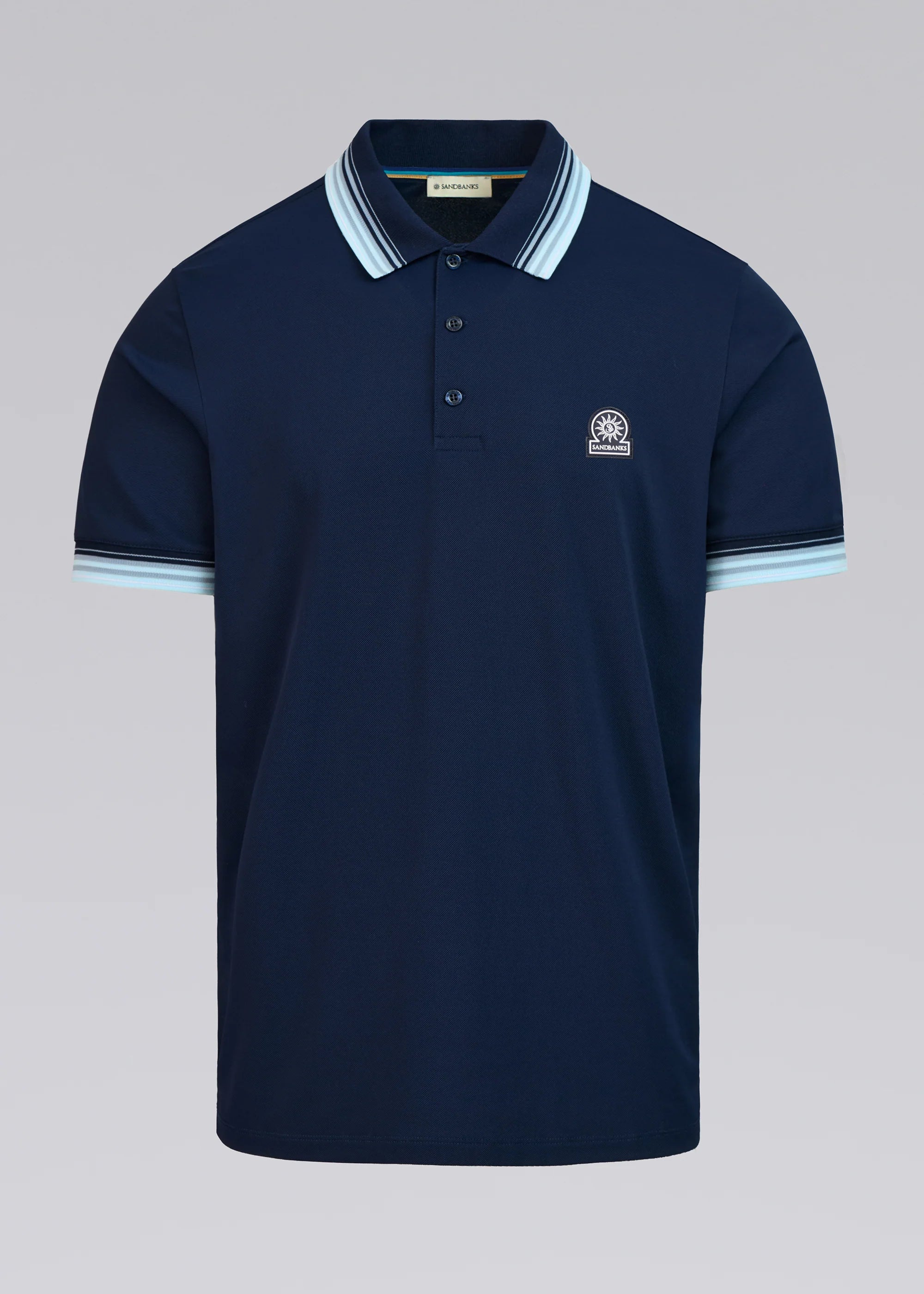 Gradient Rib Polo Shirt