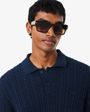 Lacoste Cable Knit Polo Shirt