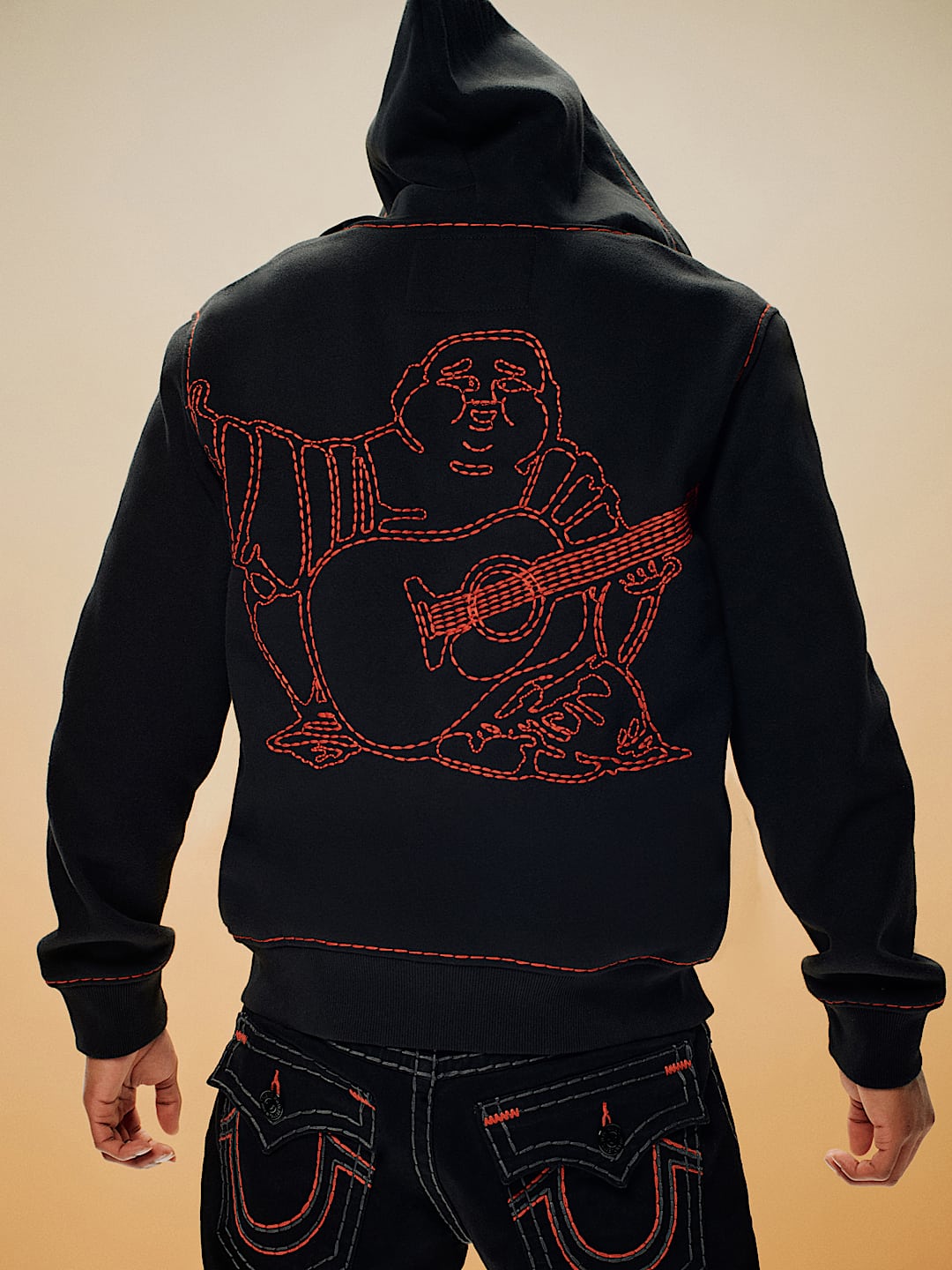 Super T Zip Buddha Hoodie