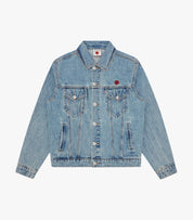 Check Lined Denim Trucker Jacket