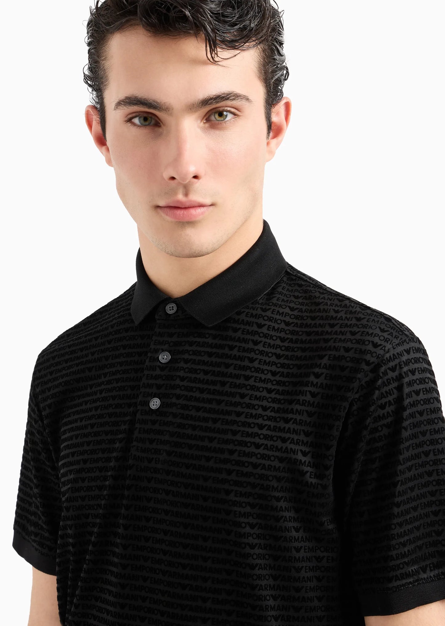 Velour Polo Shirt