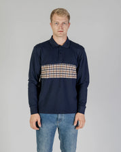 Active Club Check Insert Polo Long Sleeve