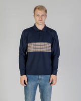 Active Club Check Insert Polo Long Sleeve