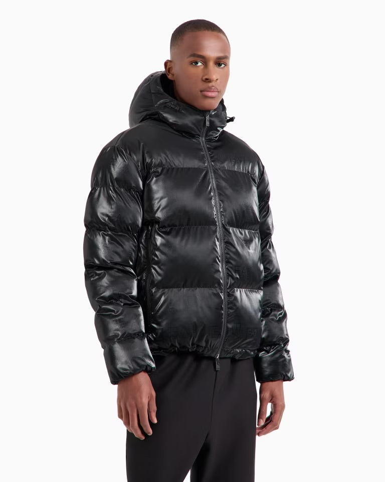 All Over Logo Technical Puffer