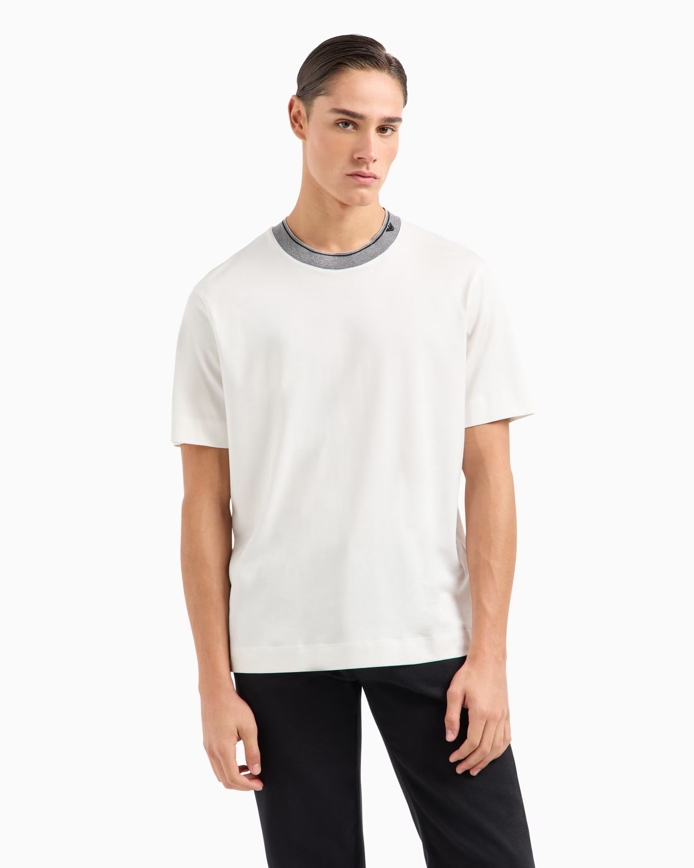 Rib Neck T-Shirt