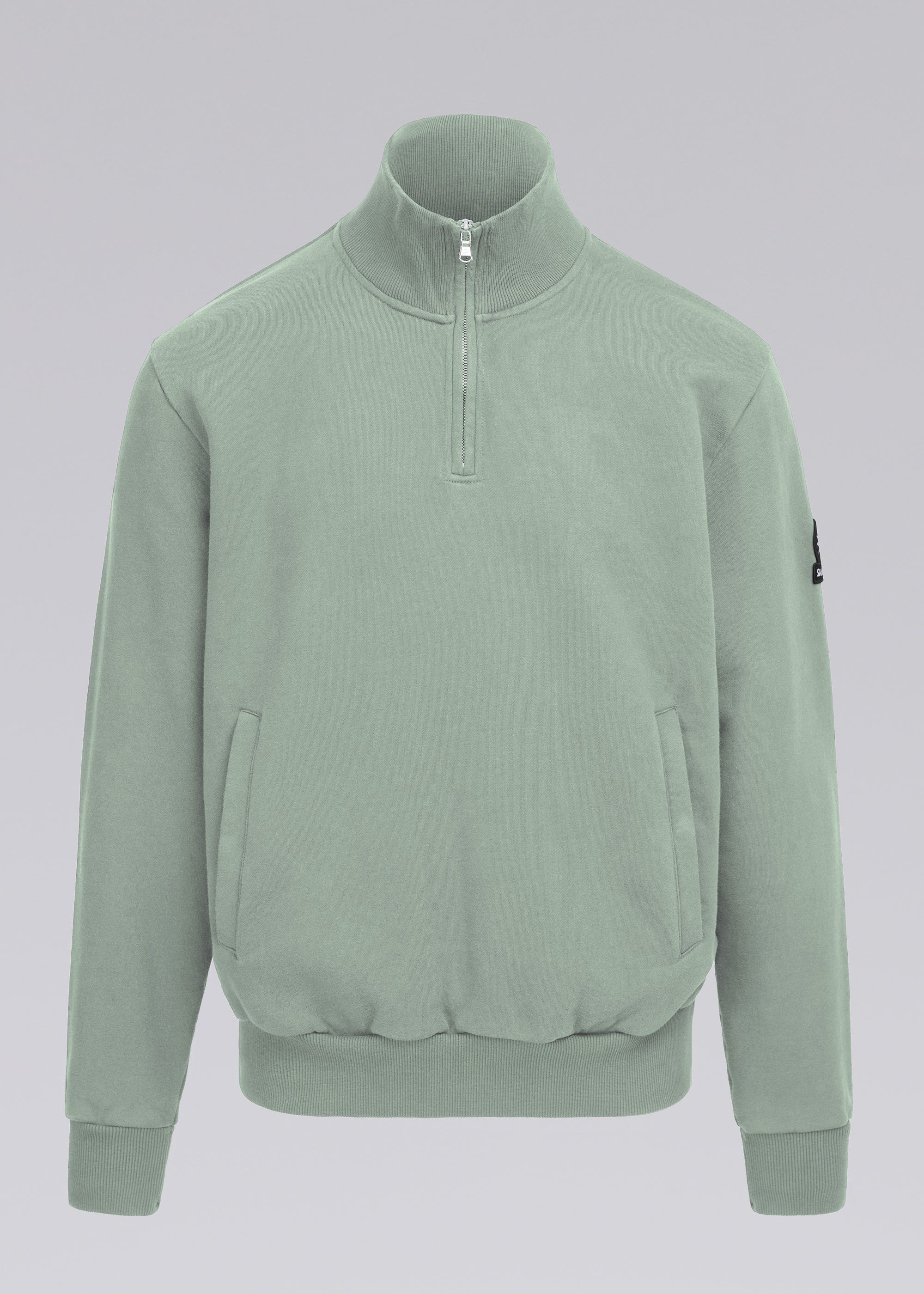 Badge Logo Quarter Zip Sweatshirt