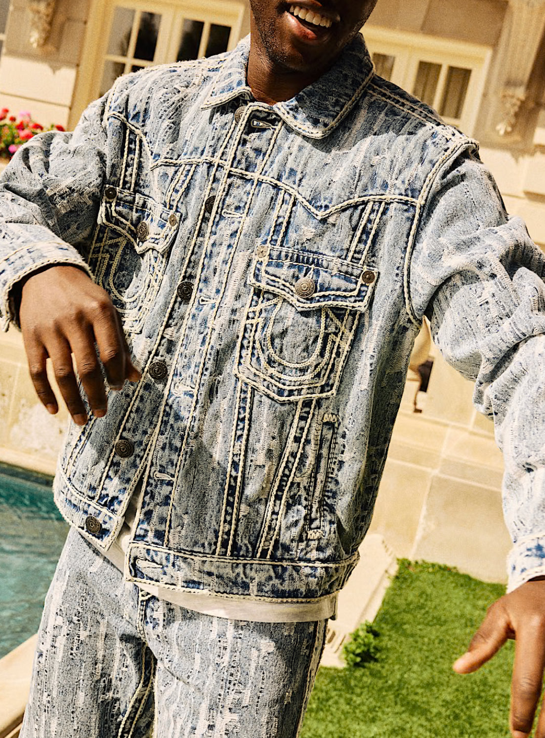 Distressed Ropestitch Jacket
