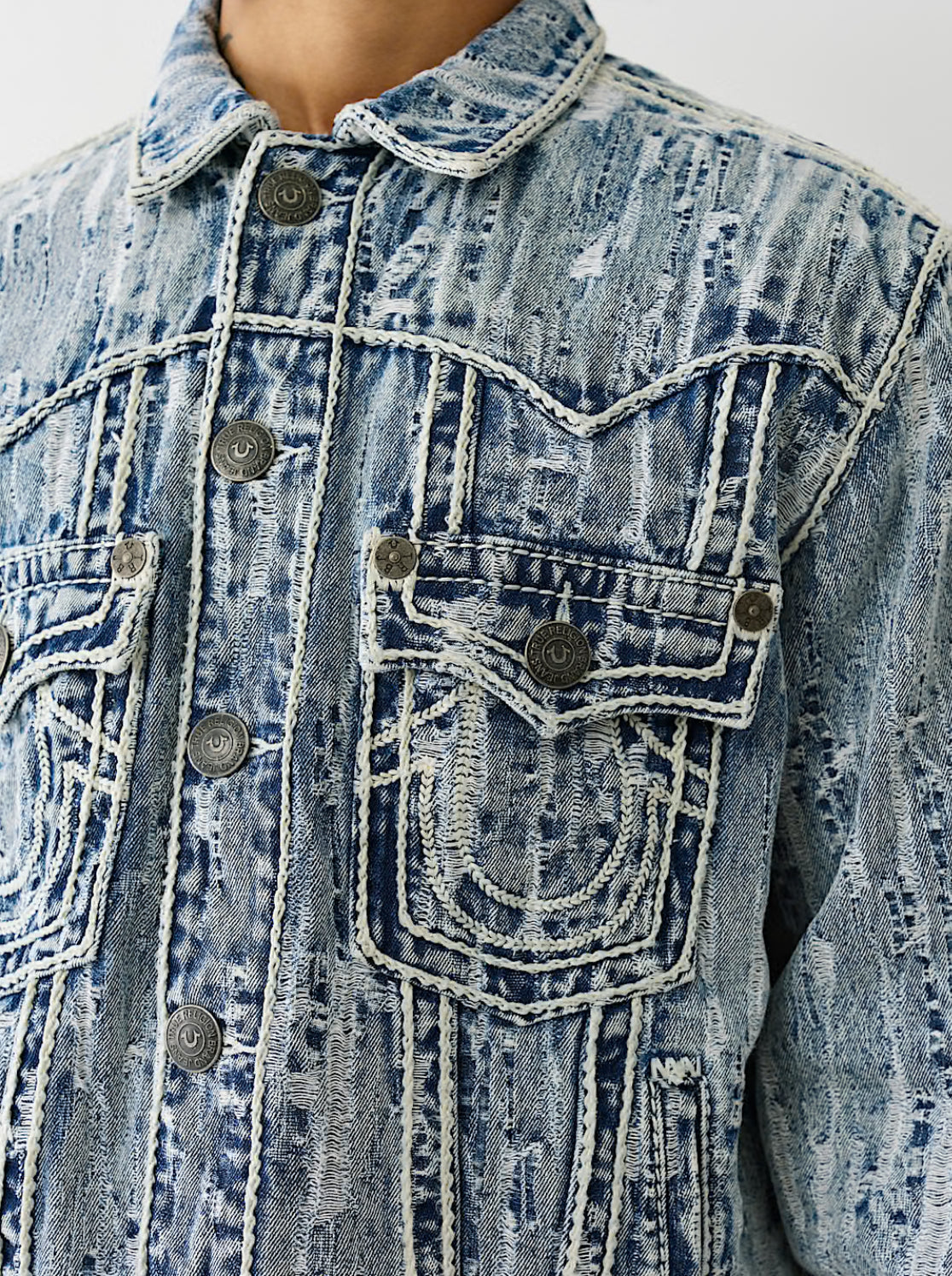Distressed Ropestitch Jacket