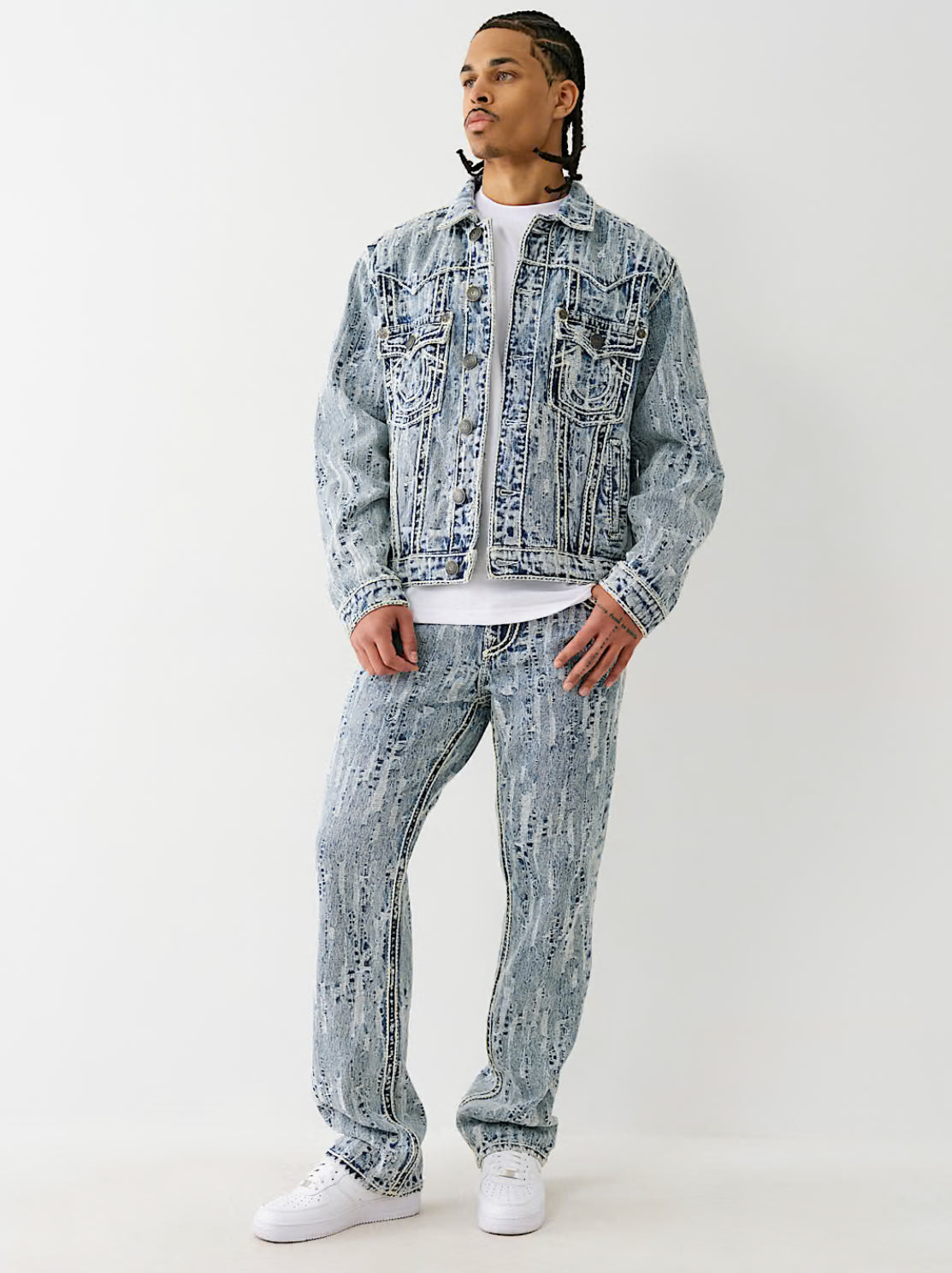 Ricky Distressed Rope Jeans
