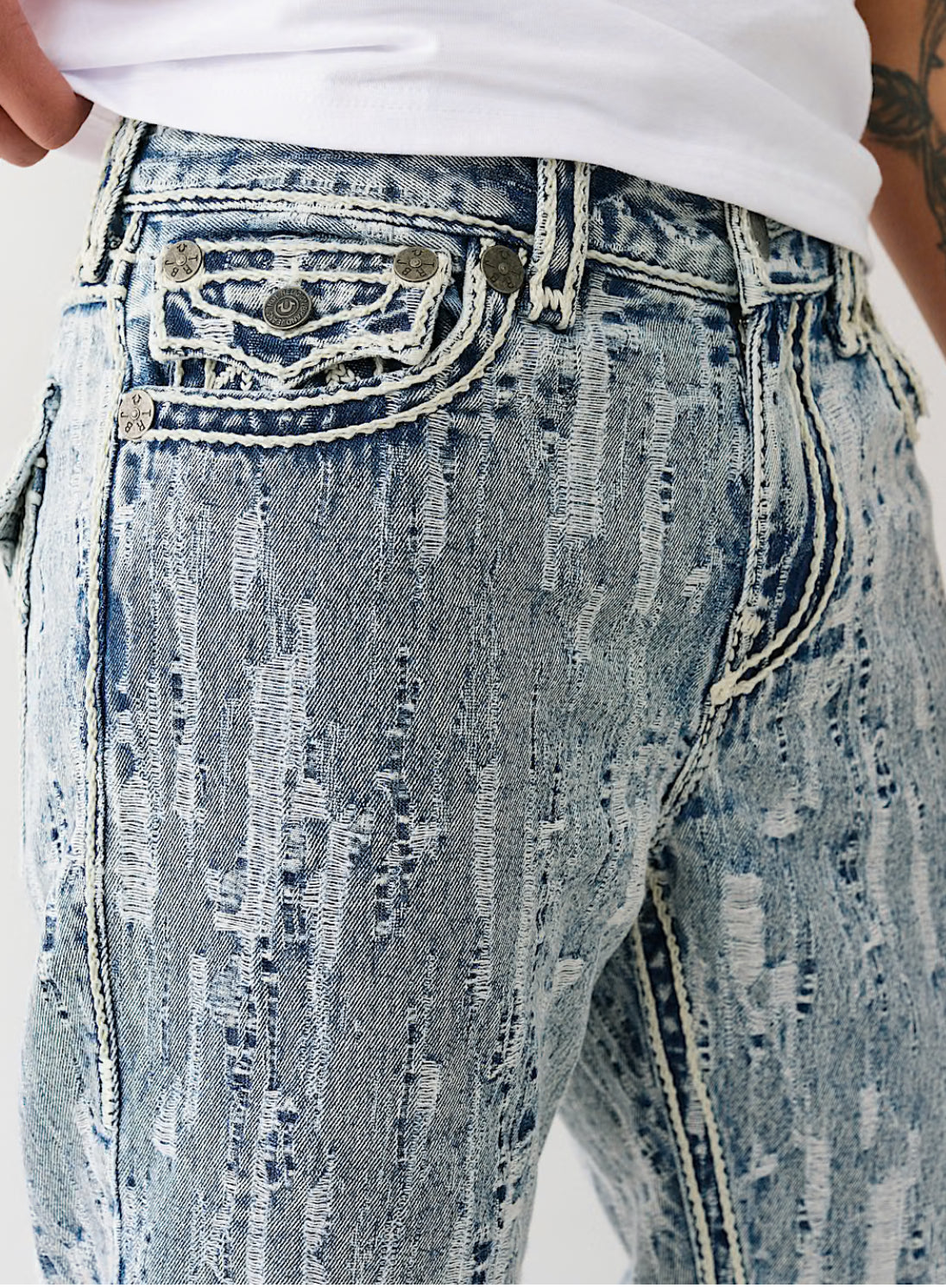 Ricky Distressed Rope Jeans