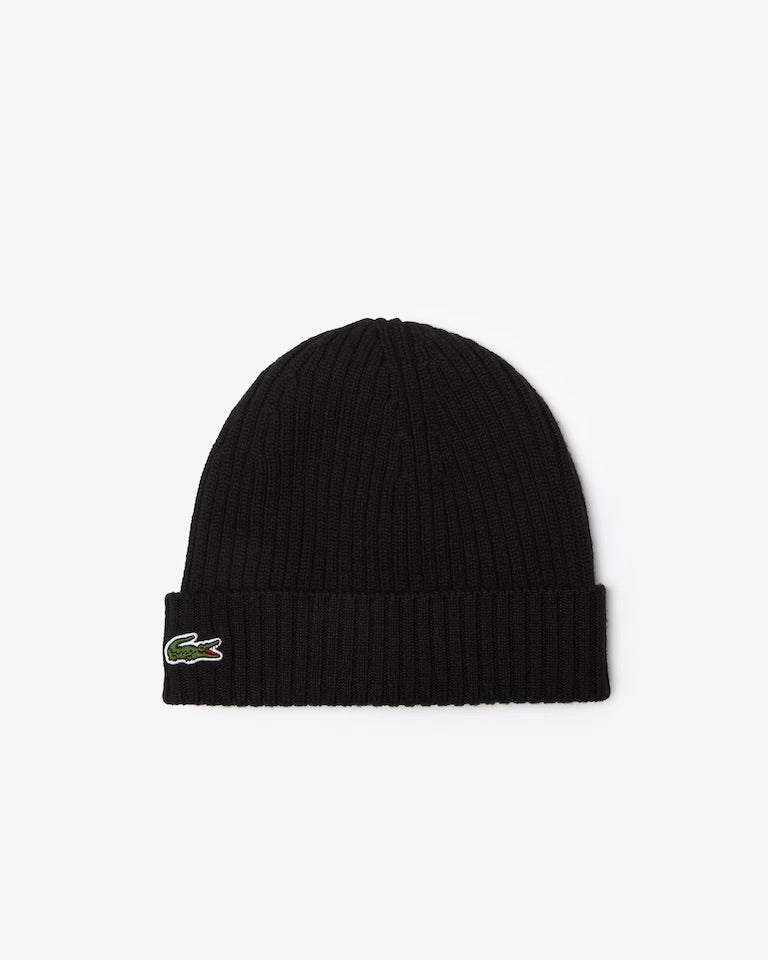 Rib Knit Wool Beanie