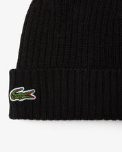 Rib Knit Wool Beanie