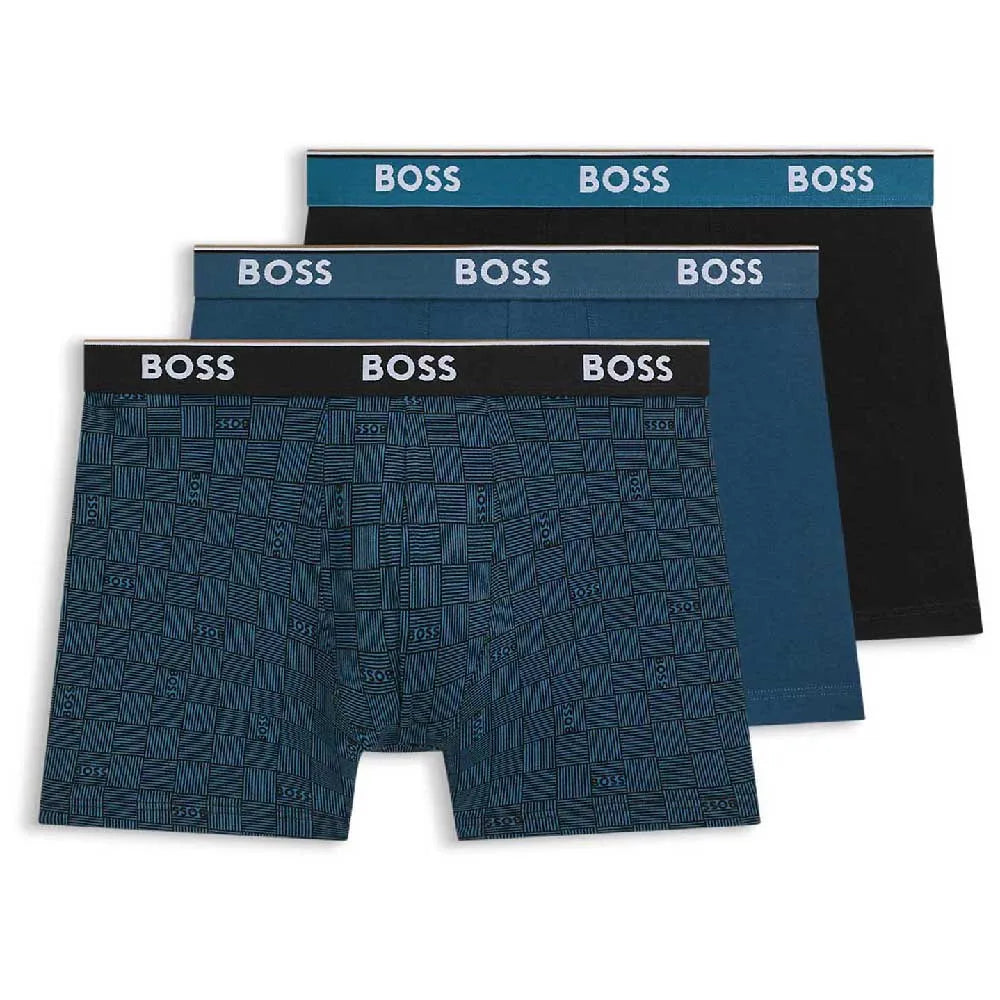 Three Pack Of Stretch Long Boxer Briefs
