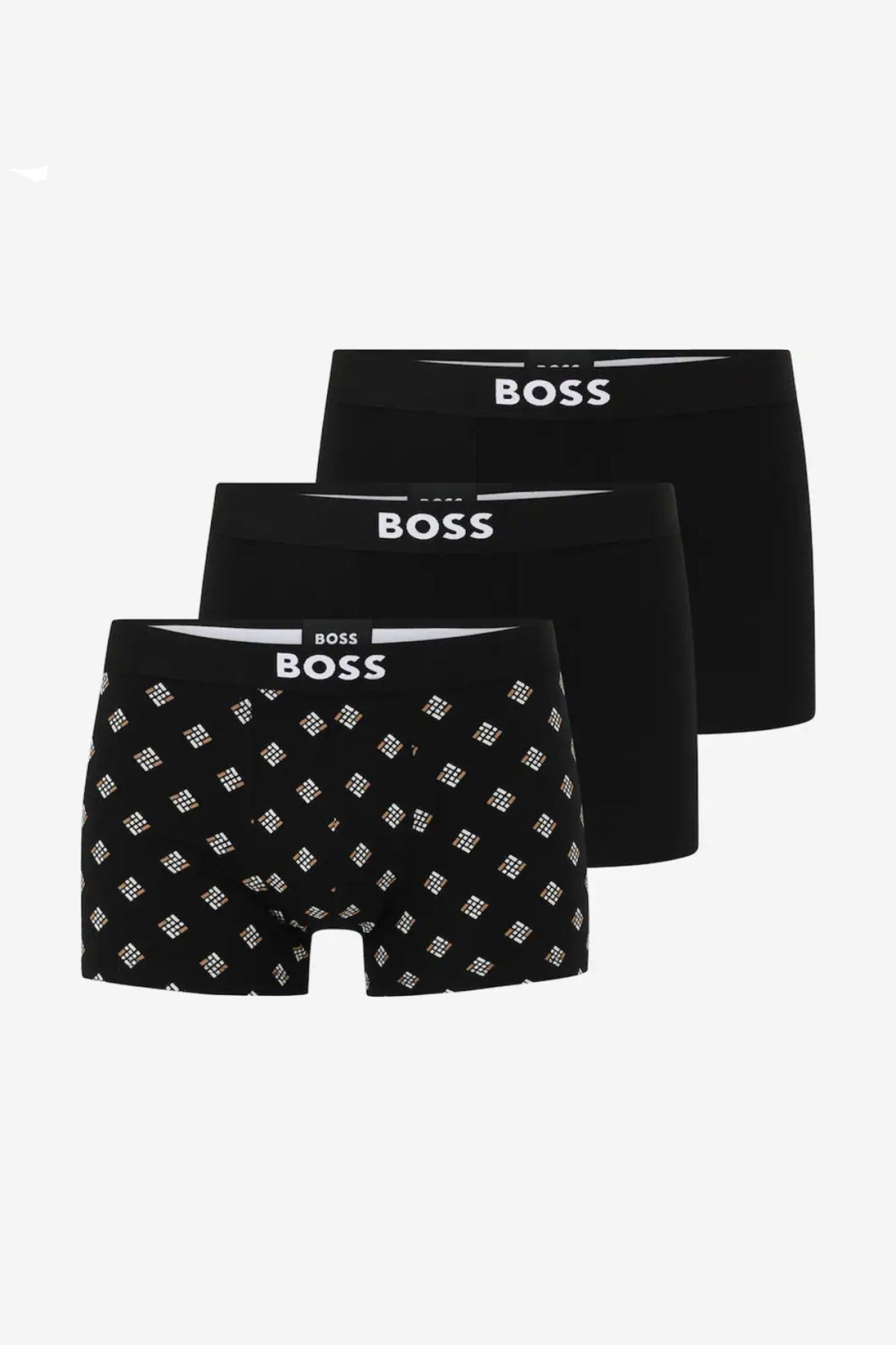 Three Pack Of Boss One Stretch Trunks