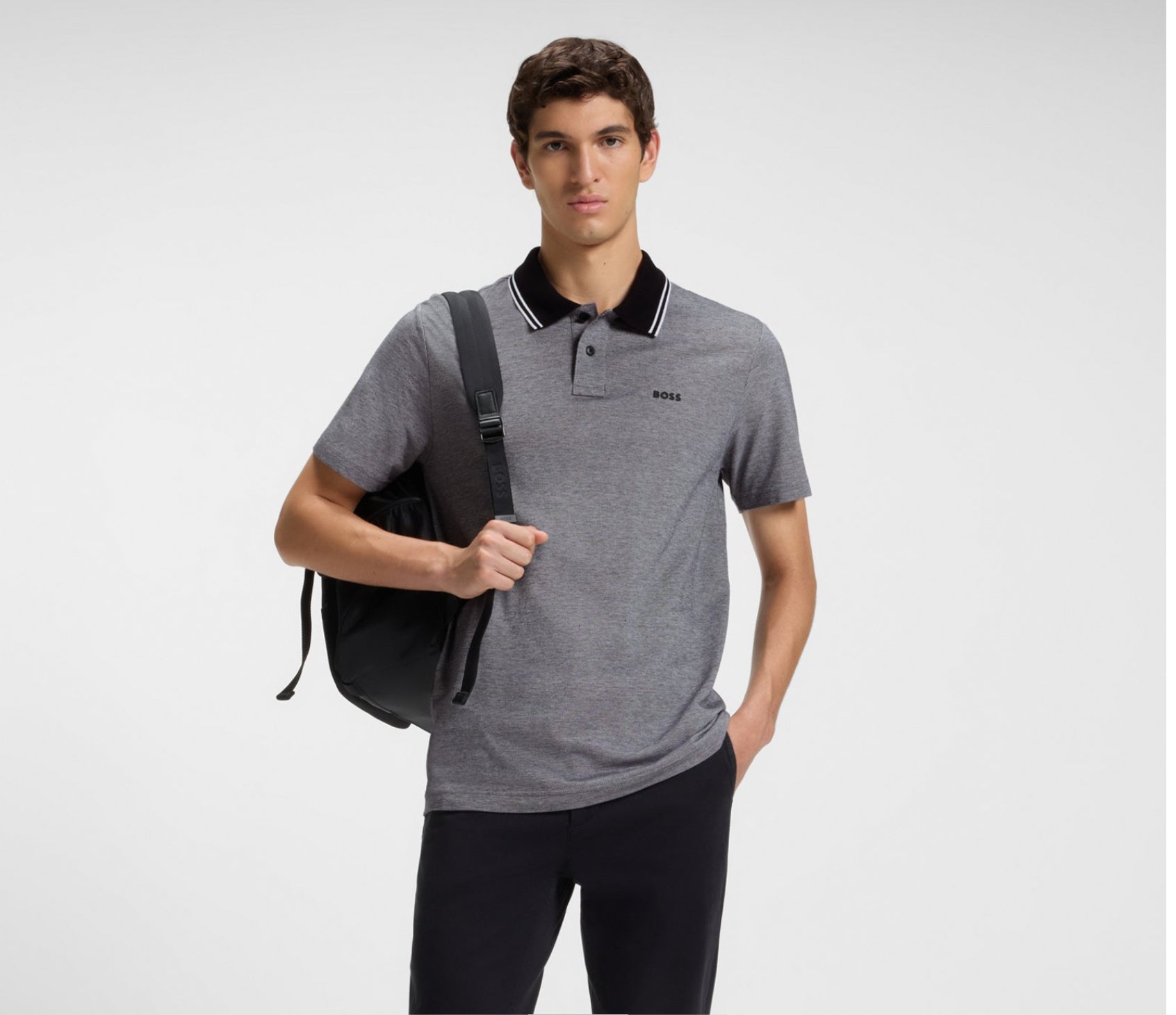 Piqué Polo With Logo Print