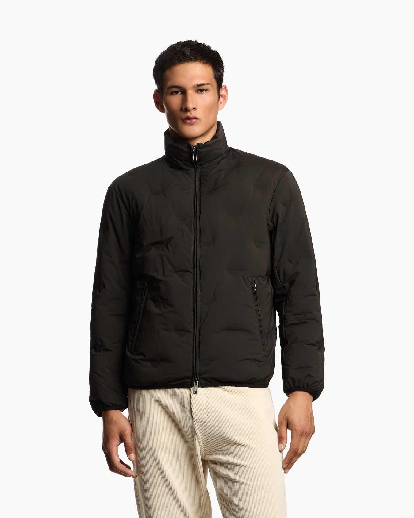 All-Over Eagle Full Zip Down Jacket