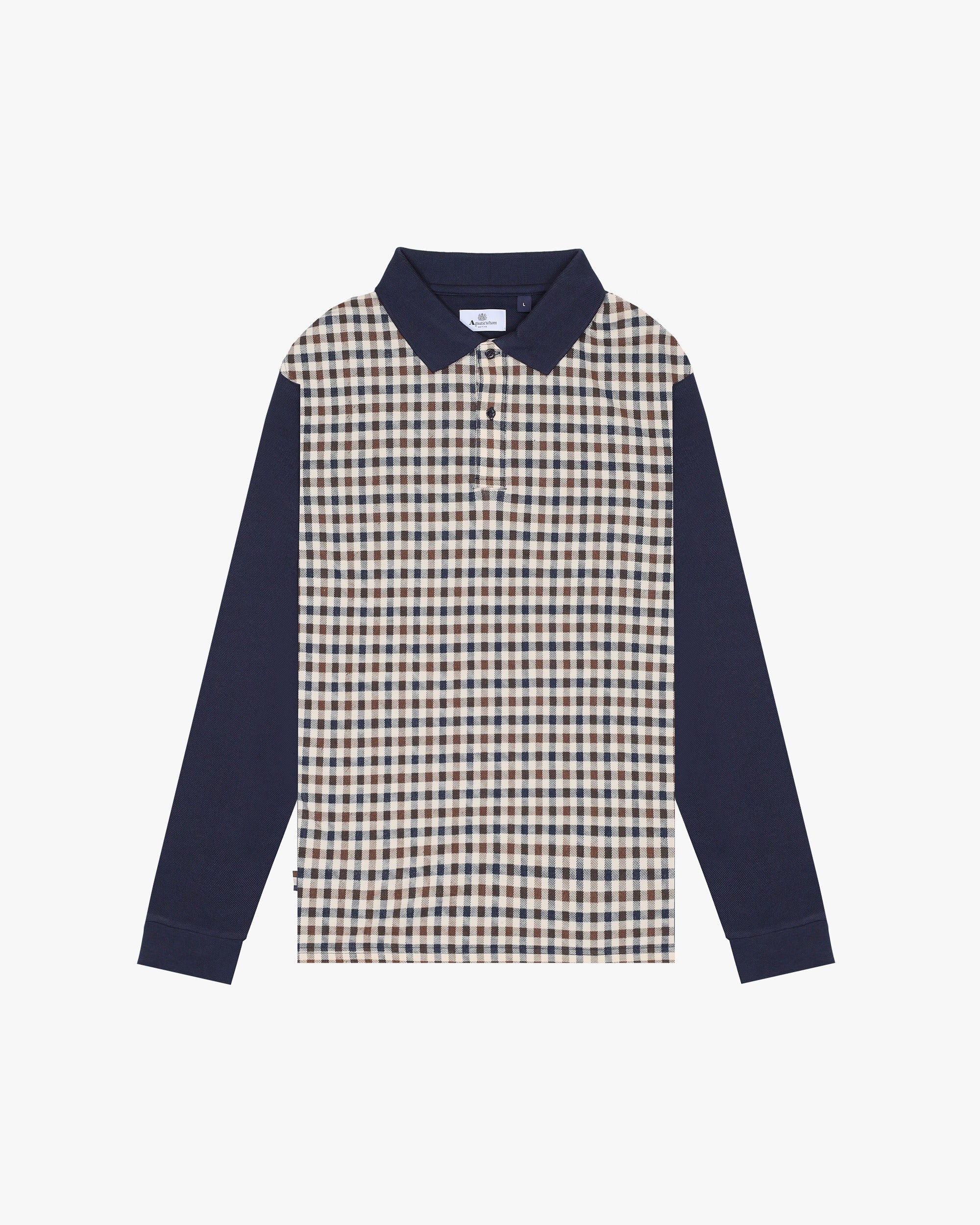 Iconic Club Check Front Polo Shirt