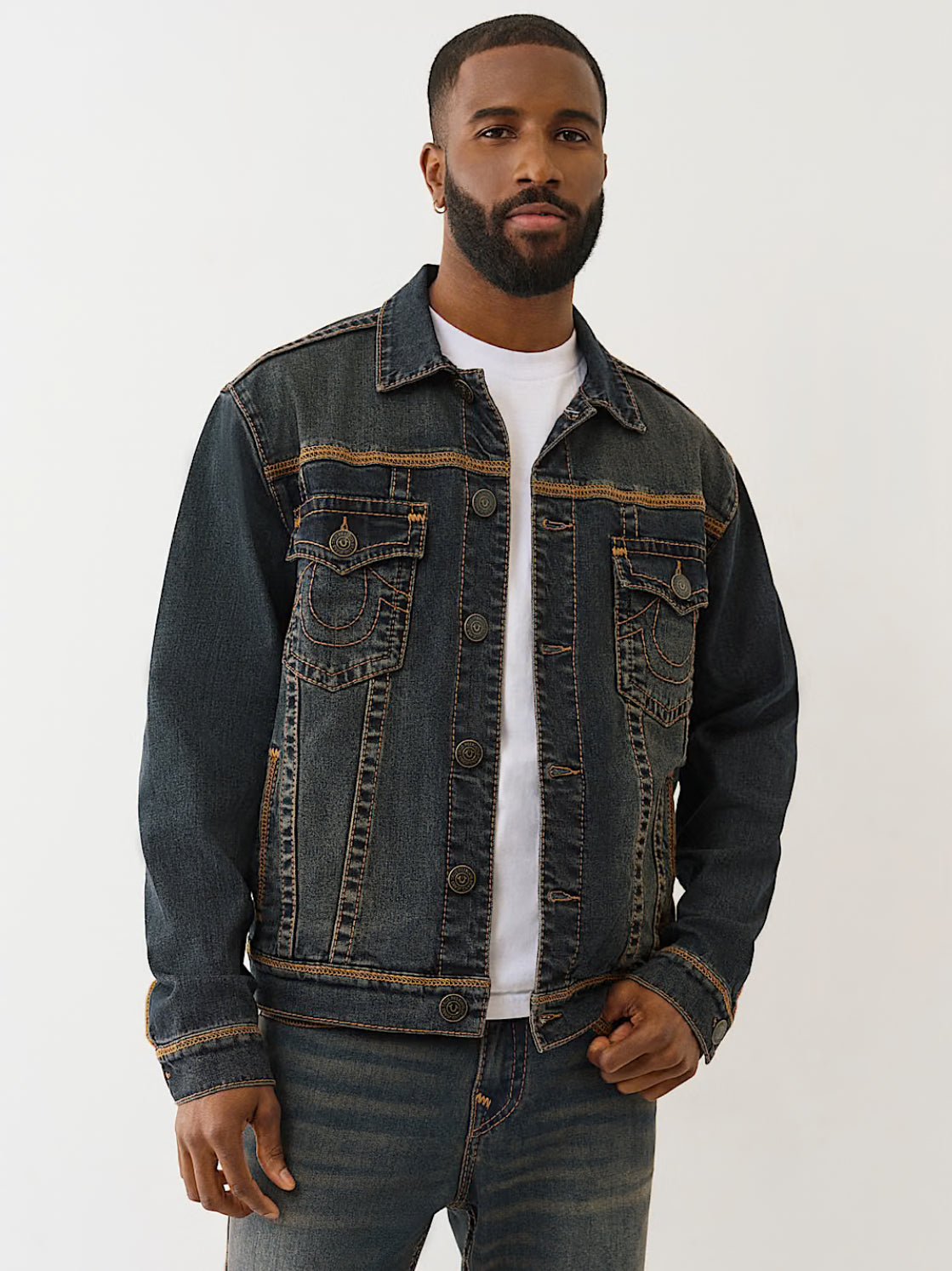 Super Flatlock Trucker Jacket