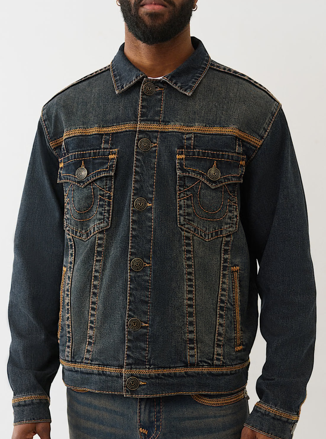 Super Flatlock Trucker Jacket