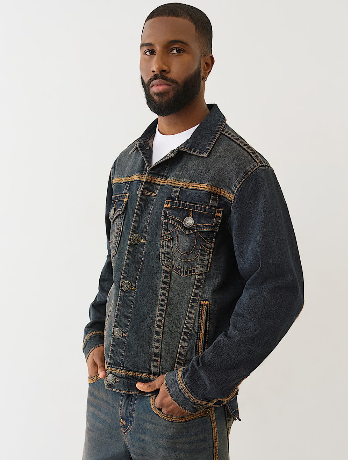 Super Flatlock Trucker Jacket