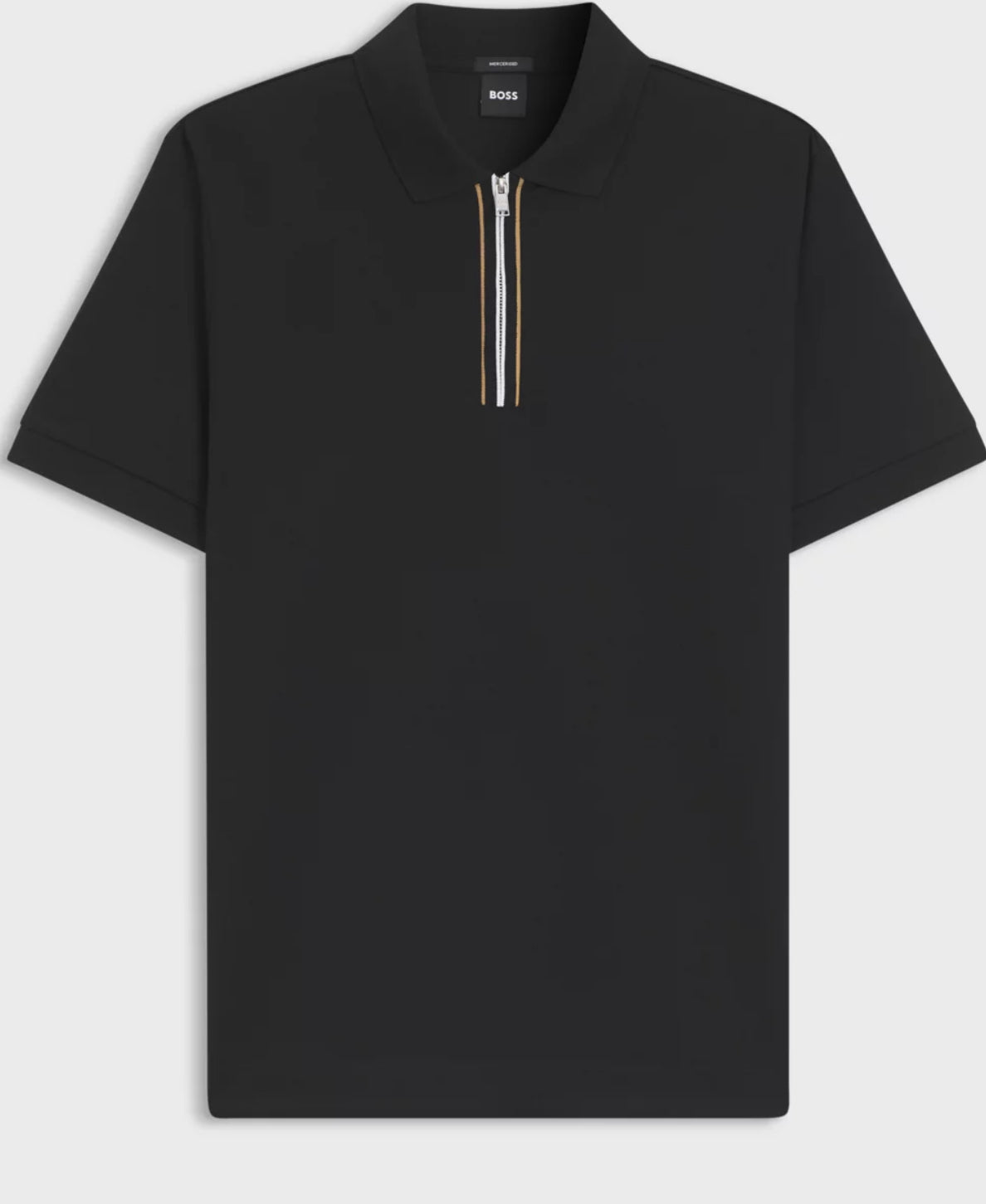Mercerised-Cotton Zip Polo Shirt