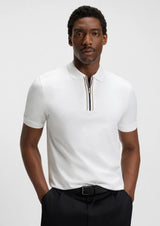 Mercerised-Cotton Zip Polo Shirt