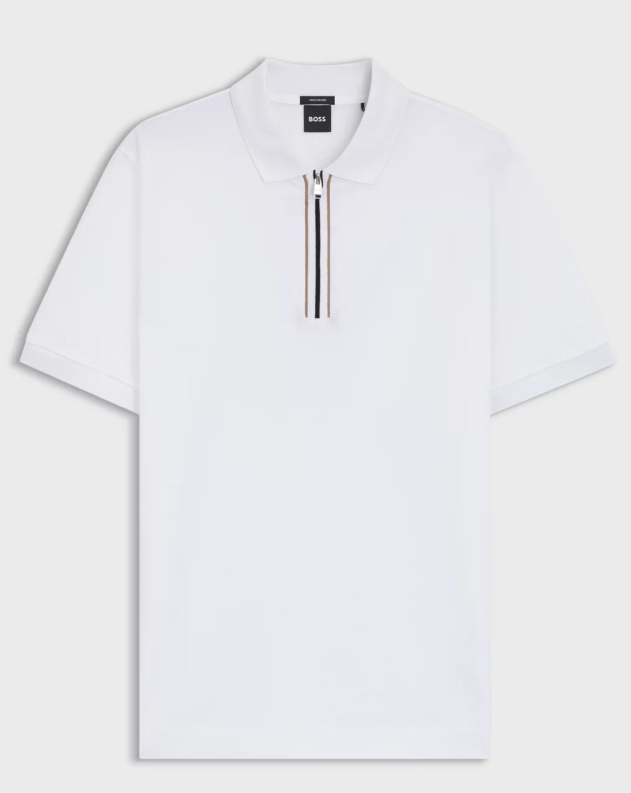 Mercerised-Cotton Zip Polo Shirt