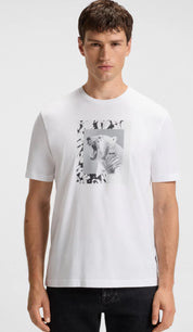 Cotton-Jersey T-Shirt With Animal Artwork