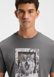 Cotton-Jersey T-Shirt With Animal Artwork