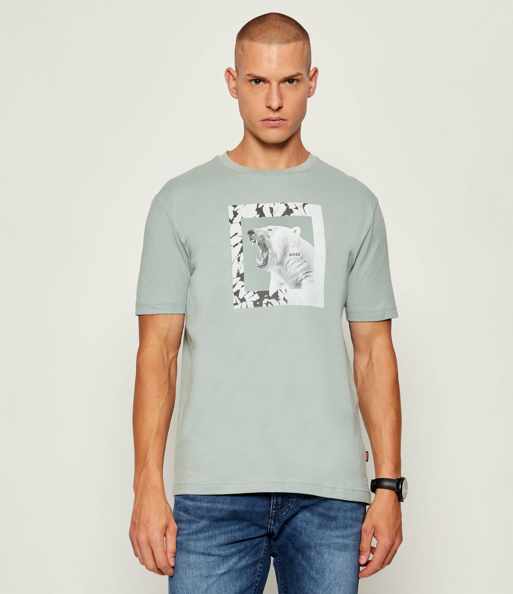 Cotton-Jersey T-Shirt With Animal Artwork