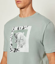 Cotton-Jersey T-Shirt With Animal Artwork