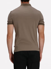 Mercerised-Cotton Polo With Structured Trim