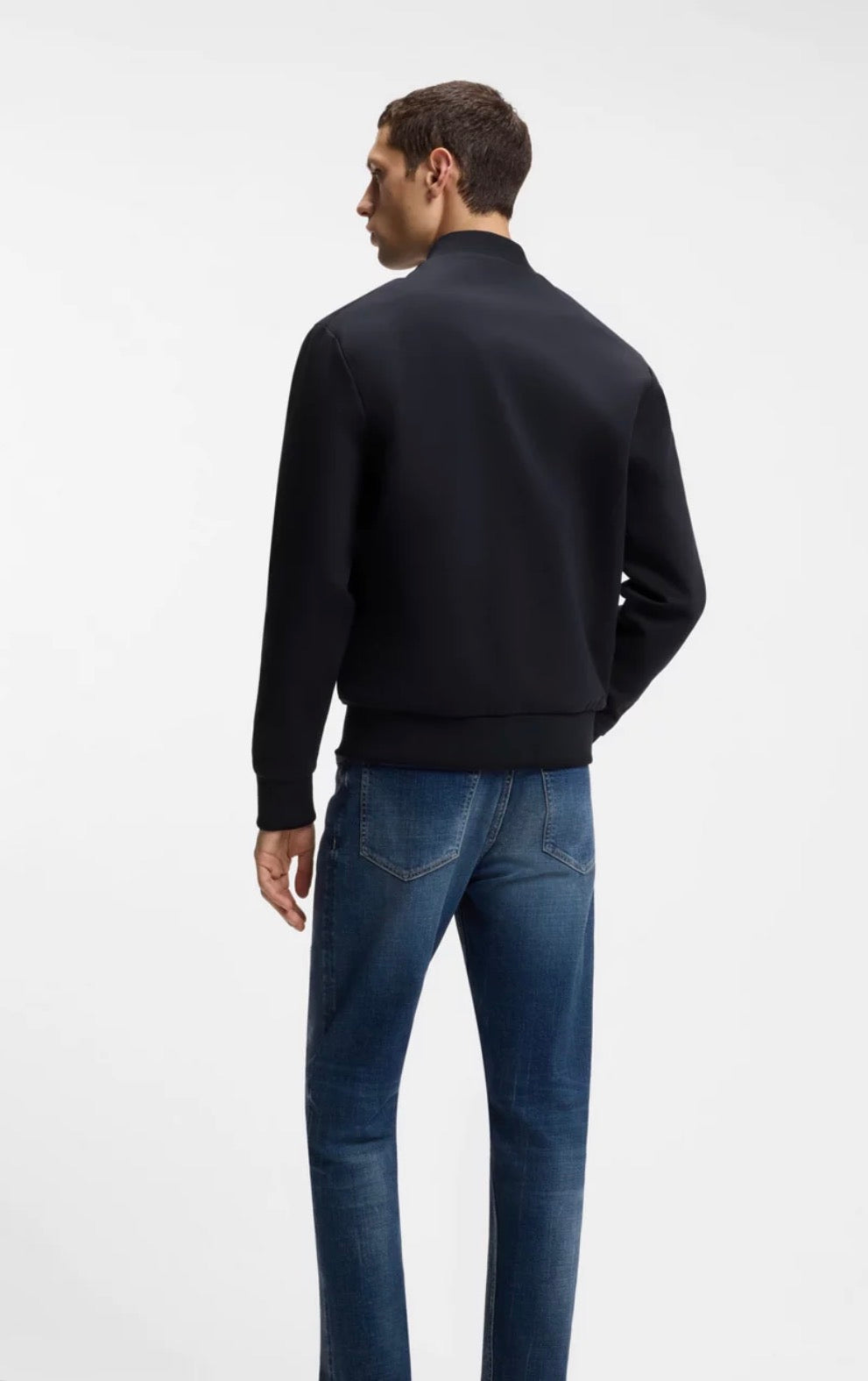 Zip Up Sweatshirt With Double B Monogram